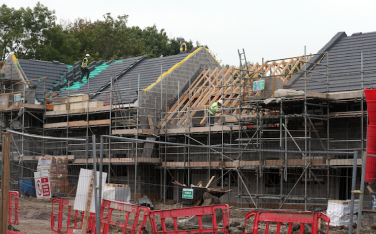 The continued slump in housebuilding left construction activity deeply in the red.