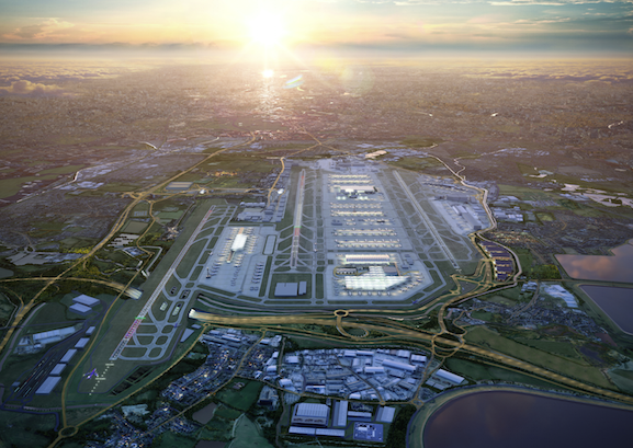 Heathrow's CGI of the third runway