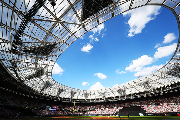 LONDON, ENGLAND - JUNE 30: A general view of the action during the MLB London Series game between Boston Red Sox and New York Yankees at London Stadium on June 30, 2019 in London, England. (Photo by Dan Istitene/Getty Images)