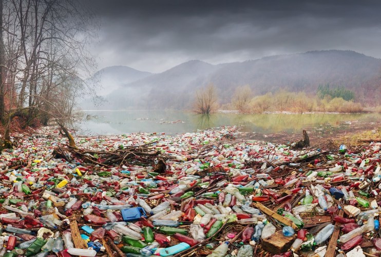 Bottles in reservoir