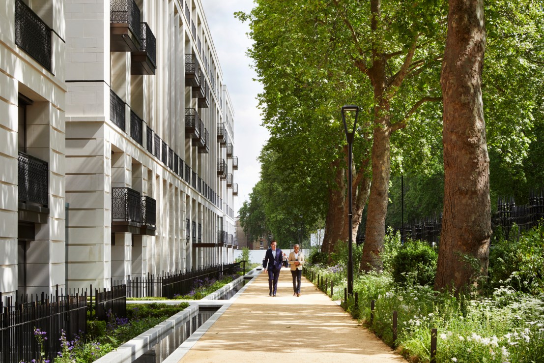 Apartments at Chelsea Barracks. Image: Squire and Partners