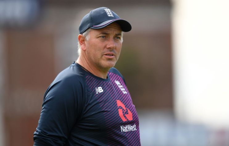 LONDON, ENGLAND - SEPTEMBER 10: England bowling coach Chris Silverwood during a nets session at The Kia Oval on September 10, 2019 in London, England. (Photo by Gareth Copley/Getty Images)