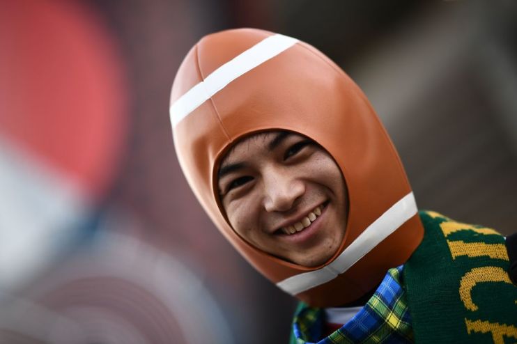 A fan at the 2019 Rugby World Cup in Japan