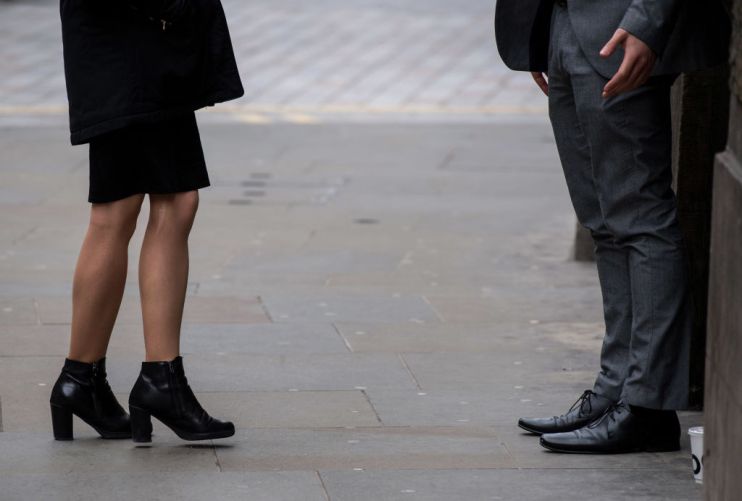 The gender pay gap for full-time workers has barely changed over the past year, new figures suggest.