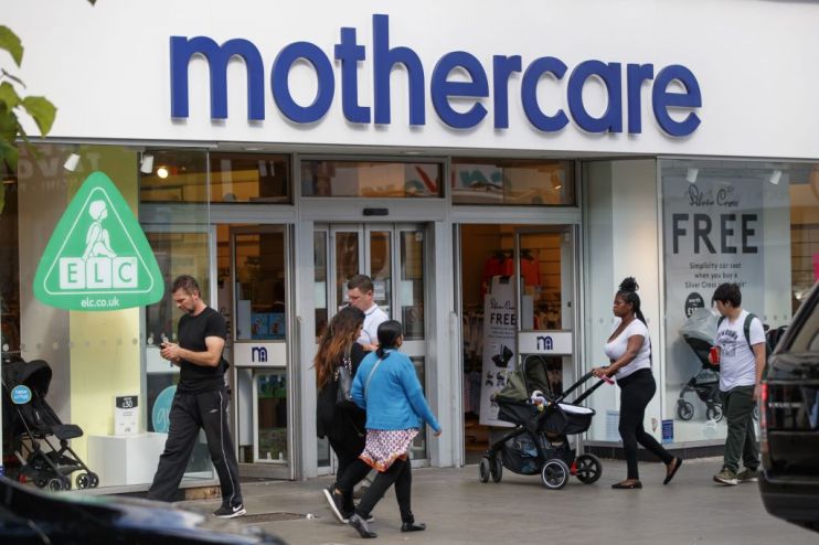 Mothercare sales slid 15 per cent during the interim period following tough trading conditions in the Middle East as the group warns of store closures in the region.