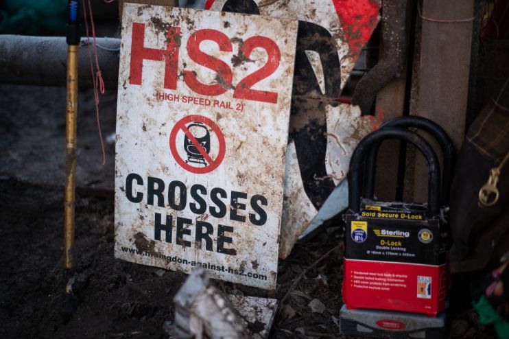 Extinction Rebellion Activists Camp In Colne Valley To Prevent The HS2 Tree Felling