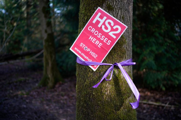 Protesters Face Down Contractors At Leamington Spa HS2 Site