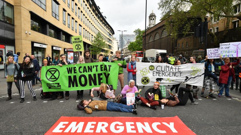 Extinction Rebellion Hold Final March Ahead Of Leaving London