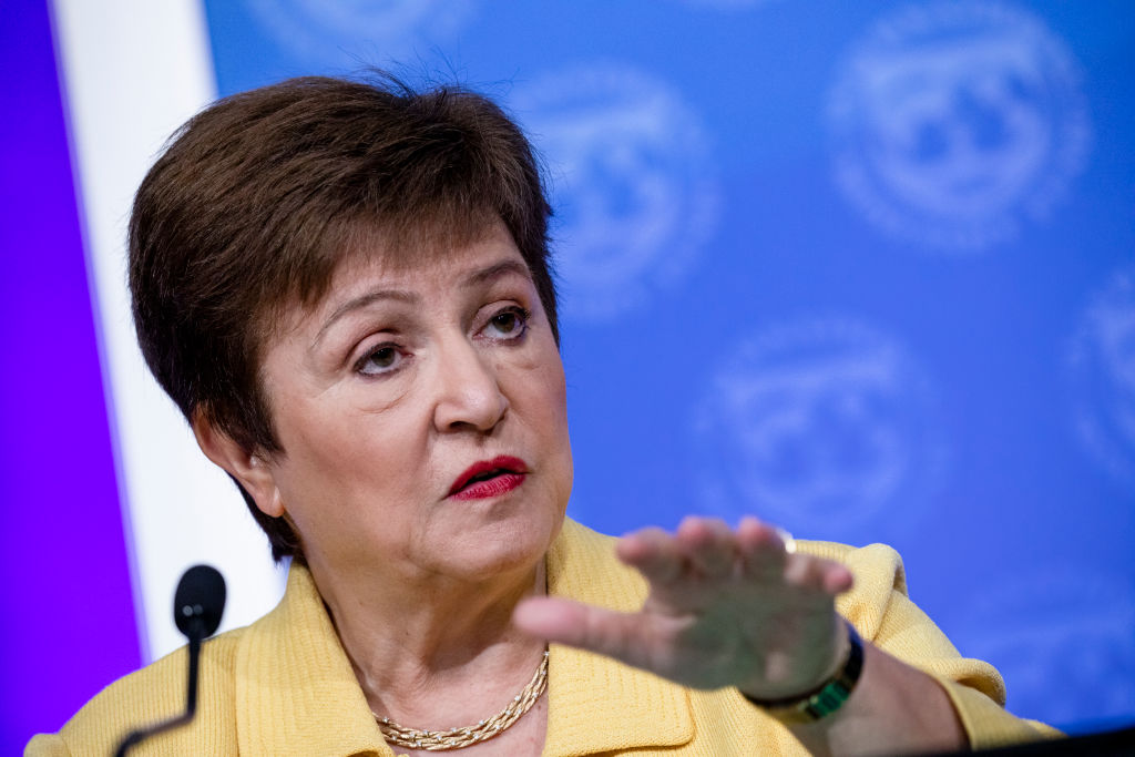IMF managing director Kristalina Georgieva outline three hills the global economy had to climb