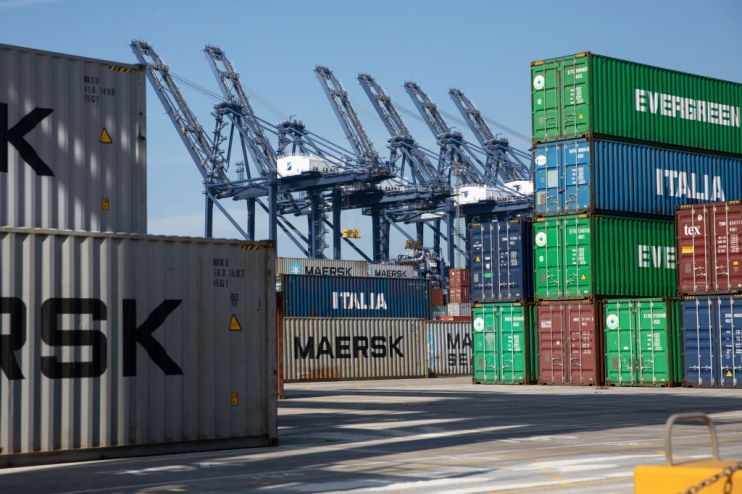 Inside The Container Port Of Felixstowe