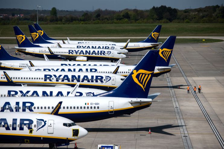 Ryanair planes, not going anywhere