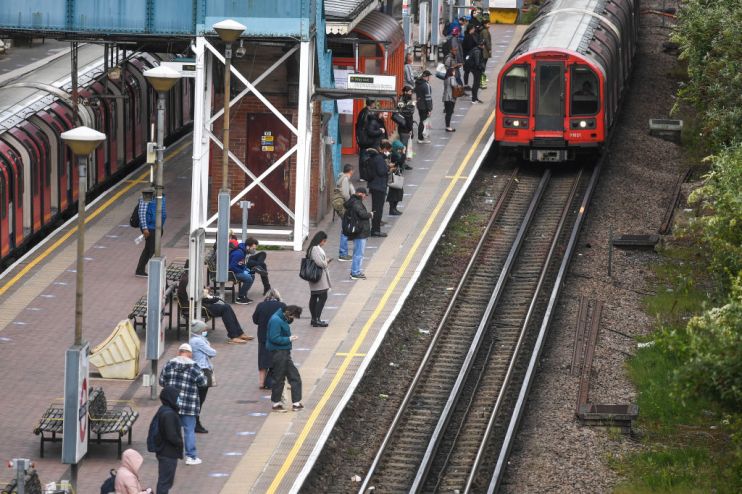 Boris Johnson has urged commuters not to crowd onto public transport as some workers began returning to their offices today.