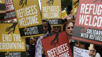 BRITAIN-POLITICS-MIGRANTS-REFUGEES-DEMO