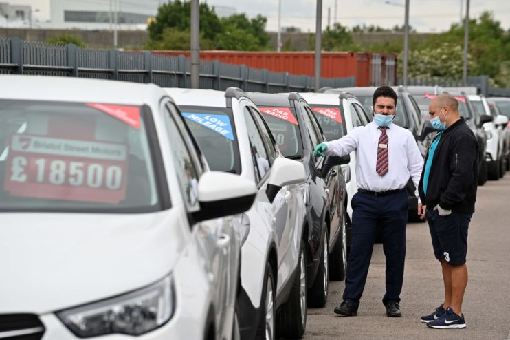 The number of used cars changing hands doubled in the second quarter as stock shortages forced some people to turn to second hand models.