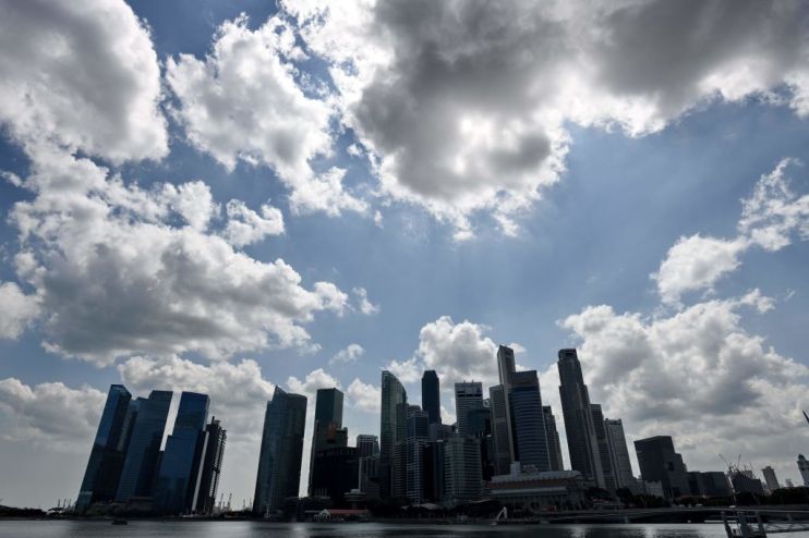 TOPSHOT-SINGAPORE-ECONOMY