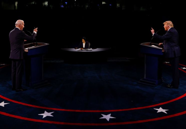 Donald Trump And Joe Biden Participate In Final Debate Before Presidential Election