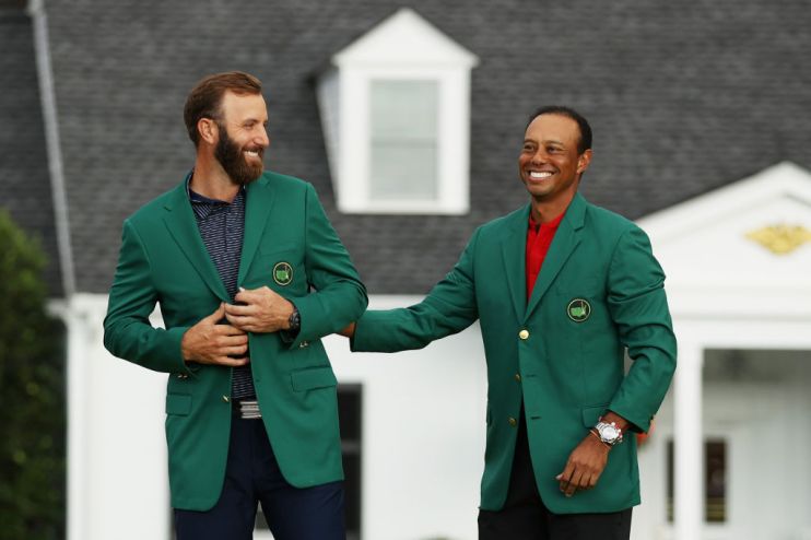 Dustin Johnson succeeded Tiger Woods as Masters champion after a sublime display at Augusta