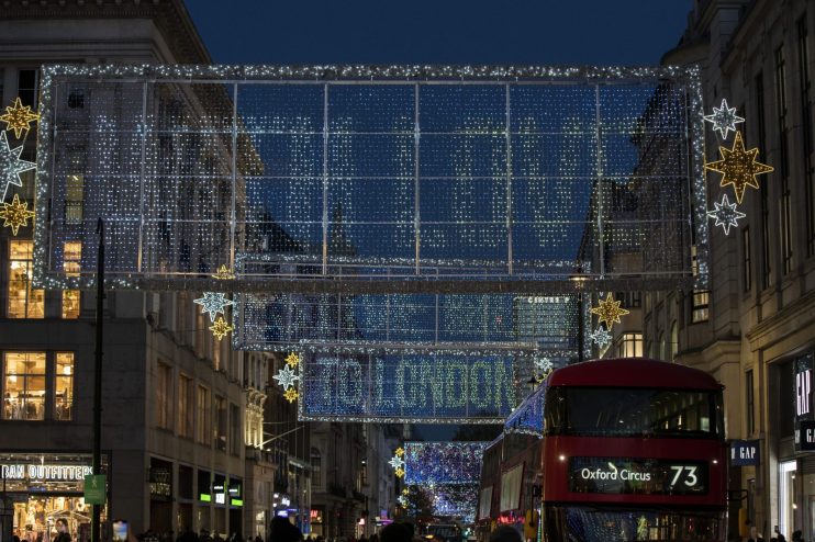 Oxford Street Christmas Lights - Switch-On