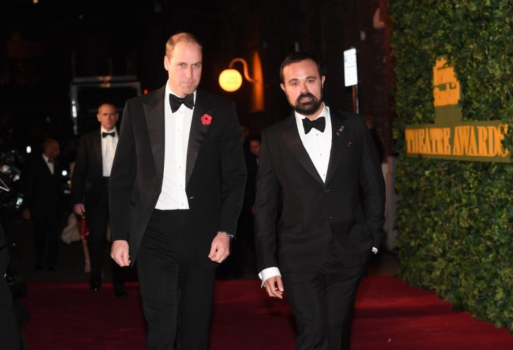 Evgeny Lebedev with Prince William