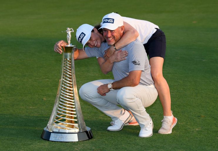 Lee Westwood clinched a third European order of merit with his fiancee Helen Storey as caddie