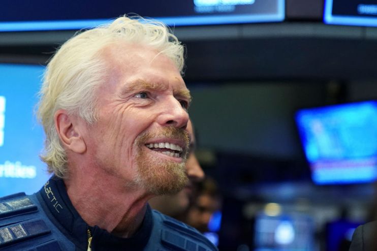 Sir Richard Branson Rings Opening Bell As Virgin Galactic Holdings Joins NYSE