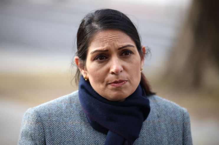 UK Home Secretary Priti Patel Visits St Thomas' Hospital