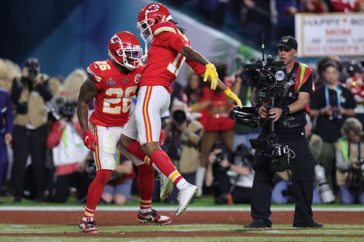 Super Bowl LV takes place this weekend, when the Kansas City Chiefs (above) hope to win the title for the second year in a row