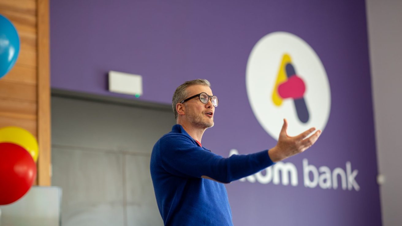 Durham-based Atom Bank, run by Mark Mullen, has revealed its first annual operating profit  