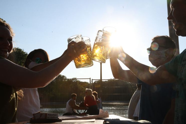 Pubs across the country were given a boost by the warm weather over the weekend.
