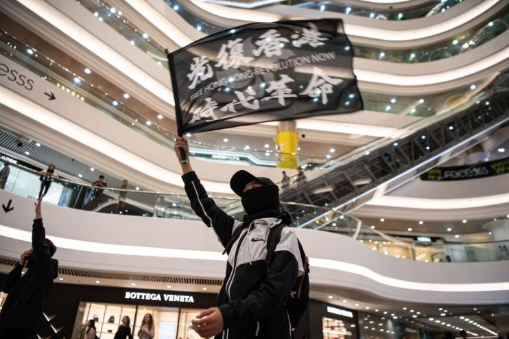 Anti-Government Protesters Rebuild "Lennon Walls" In Hong Kong