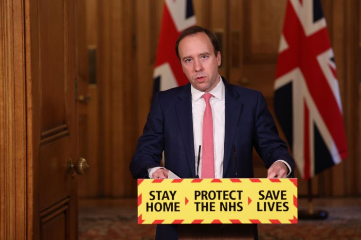 Matt Hancock Holds Downing Street Coronavirus Press Conference