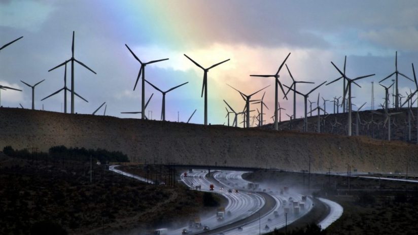 Storm Eases Over Windfarms