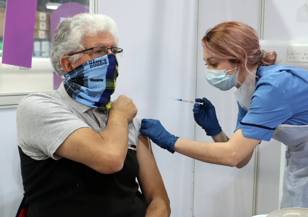 The nurses union today began an ad campaign to push the Government to offer NHS workers more than the one per cent rise currently on the table (Photo by Andrew Milligan - WPA Pool/Getty Images)