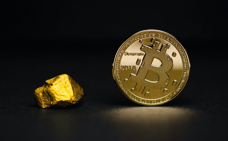 Bitcoin with gold - photo by Aleksi Räisä on Unsplash