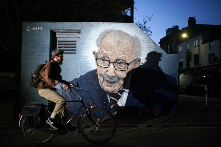 New Captain Tom Mural Painted In Manchester