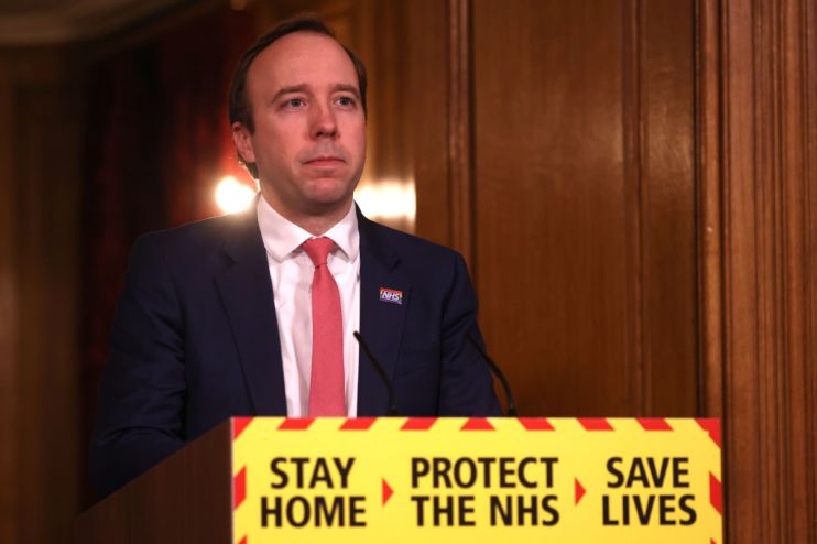 Matt Hancock Leads Downing Street Coronavirus Press Briefing
