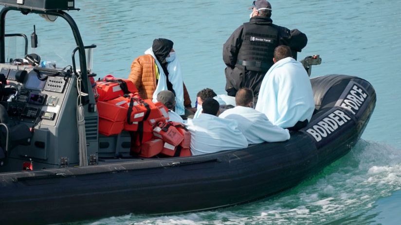 Migrants Crossing English Channel Intercepted By UK Border Force