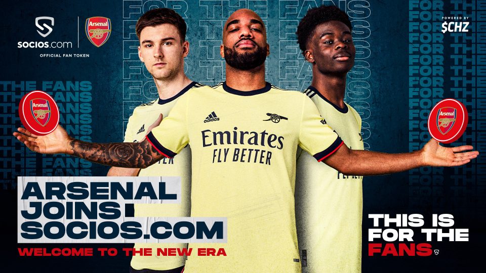 Arsenal announced its partnership with Socios last week and more Premier League teams are set to follow suit in August