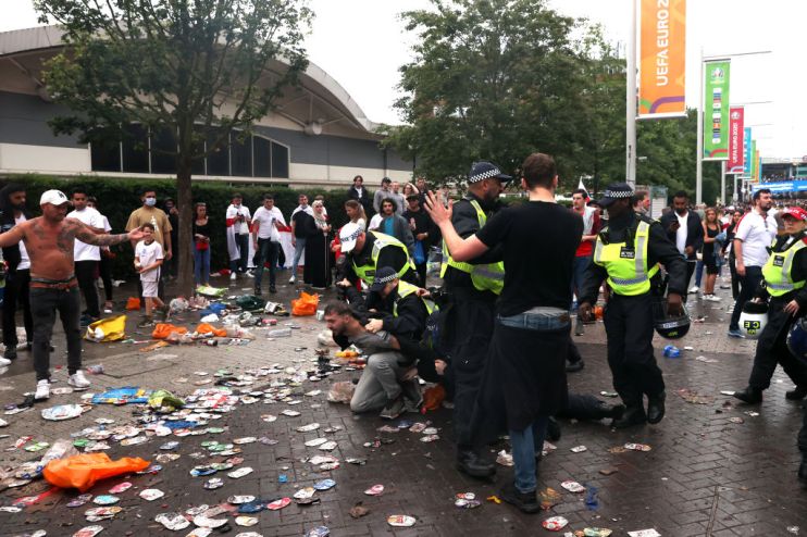 Some fans broke into Wembley for the Euro 2020 final between England and Italy while others were involved in violent clashes inside and outside the stadium