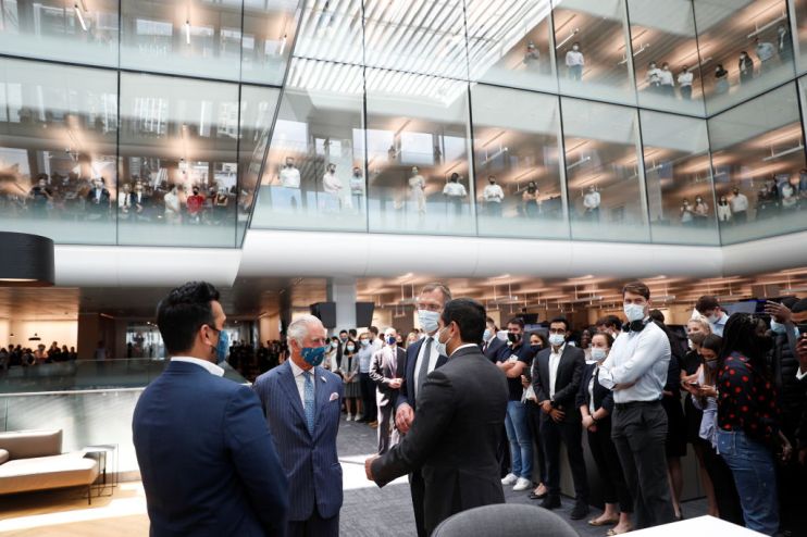 The Prince Of Wales Visits Goldman Sachs