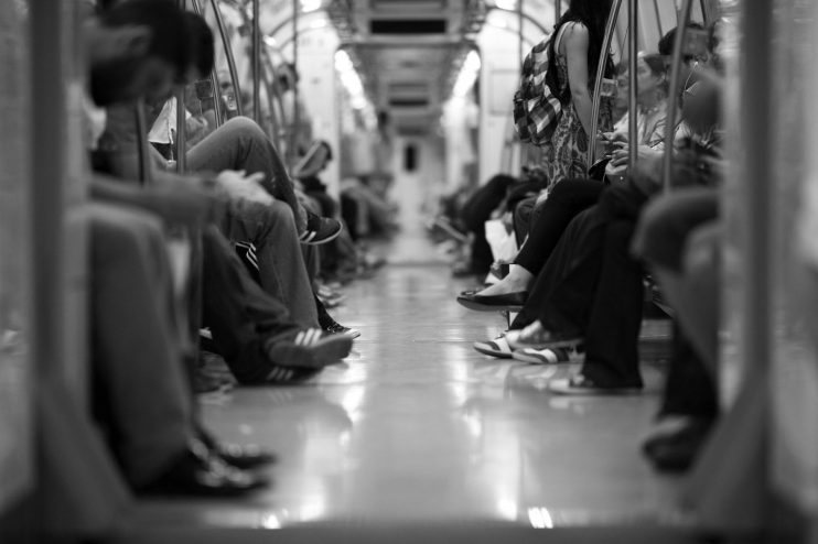 Train commuters