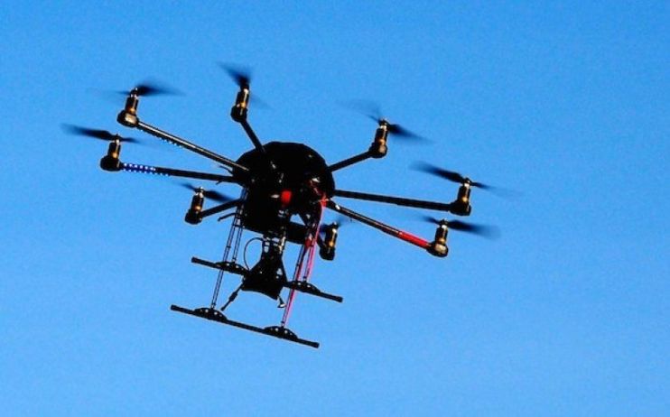 Three were reportedly injured after a drone crashed in Russia