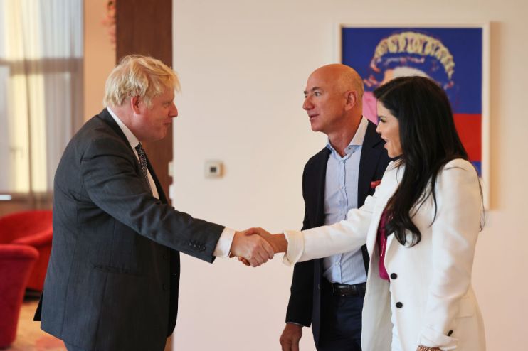 British PM Boris Johnson Meets With Amazon Founder Jeff Bezos