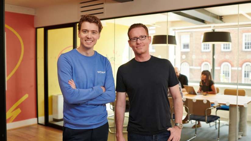 Losses at Multiverse nearly tripled in the year to March after a growth push in the US (Blair with Multiverse president Jeremy Duggan)