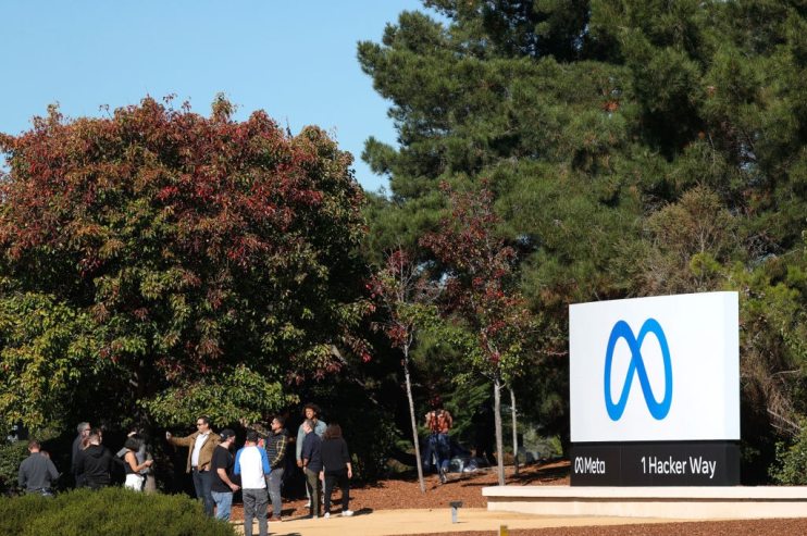 Facebook Covers Sign At Menlo Park Headquarters