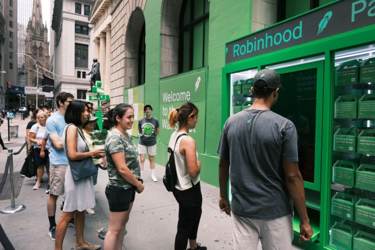 Stock Trading Platform Robinhood Goes Public On The New York Stock Exchange