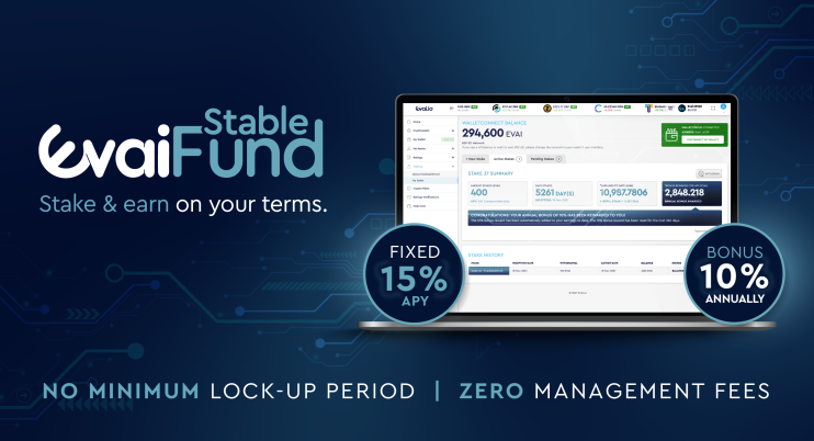 The London-based company behind the innovative unbiased crypto ratings platform www.evai.io launched its proprietary EvaiStableFund today.