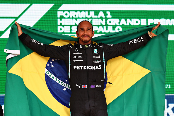 Lewis Hamilton beat Max Verstappen in the Brazilian Grand Prix to cut the Dutchman's championship lead.