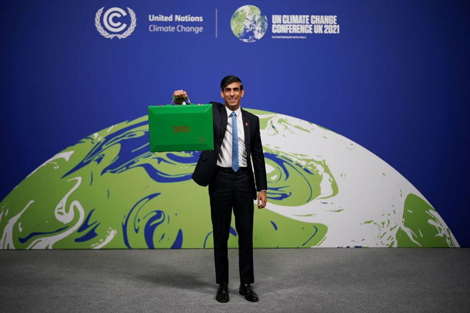 UK Chancellor Rishi Sunak Delivers Keynote Speech To COP26