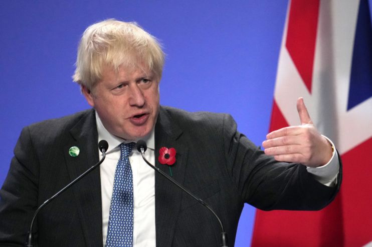 UK Prime Minister Holds Press Conference As The World Leaders Summit At COP26 Comes To A Close